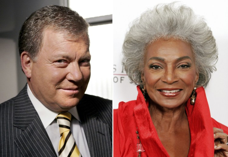 William Shatner and Nichelle Nichols kissed in "Plato's Stepchildren," which first aired on Nov. 22, 1968.