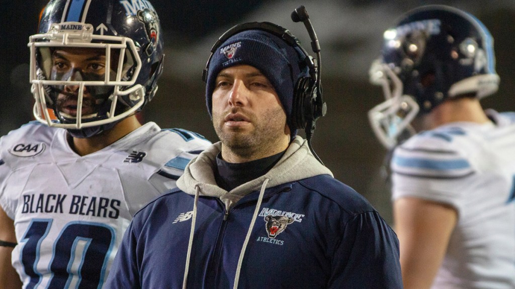 Andrew Dresner, who was named UMaine's offensive coordinator Friday, this past season coached the wide receivers – a strength of the team.