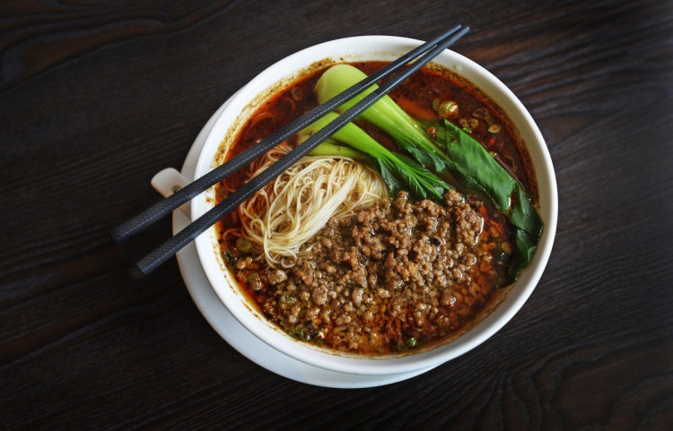 Suan la tang mian at Sichuan Kitchen in Portland.