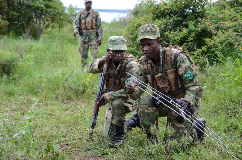 Members of the rhino tracking team at Akagera National Park in Rwanda.
Sarah Hall, left, who manages Akagera with her husband, first came to the park nine years ago when it was struggling with poachers. Now tourists flock to the land.