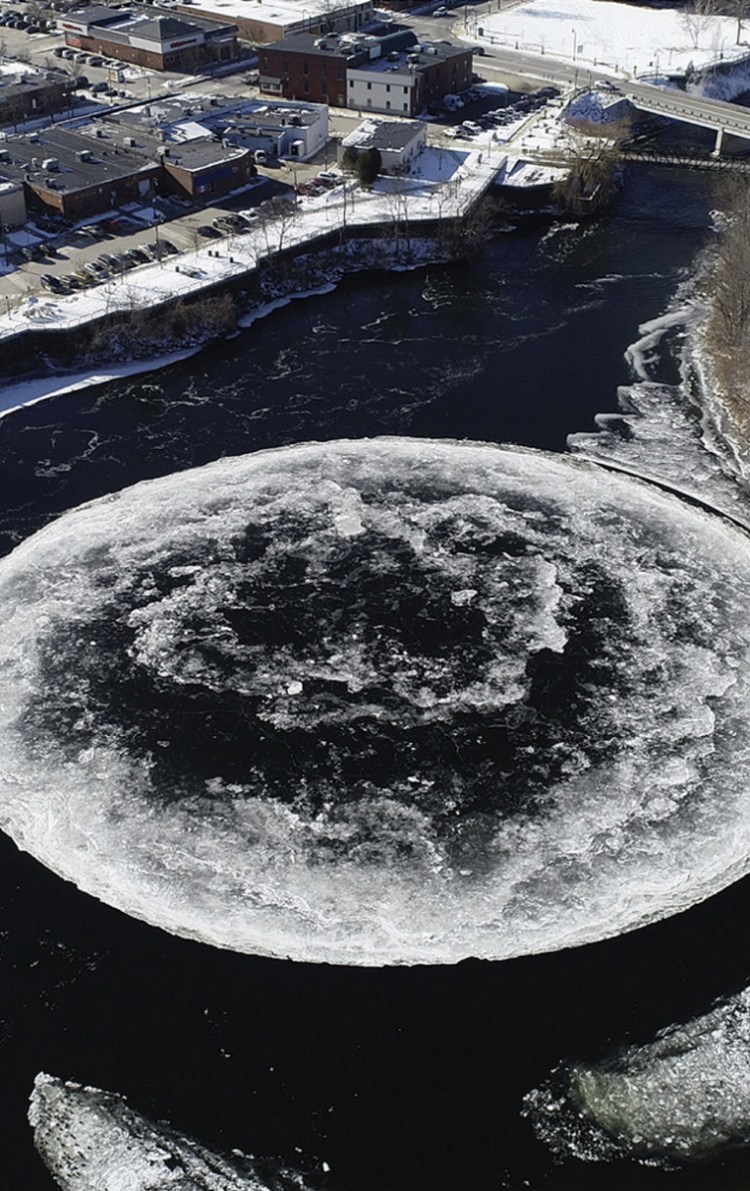 Drone footage gave the world a heart-stopping glimpse of a natural mystery in Maine.