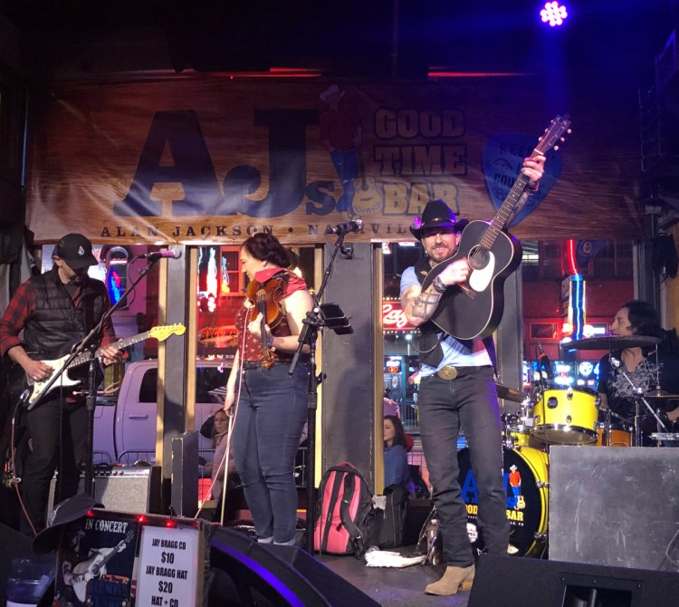 Longtime Maine performer Jay Bragg is now a regular at AJ's, a Nashville club owned by country star Alan Jackson.