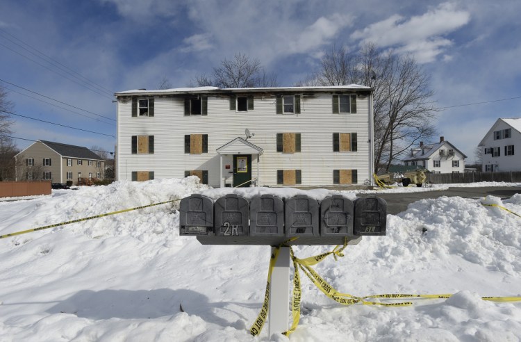 Ten people, including several children, were displaced last week when the apartment building at Bell St. in Berwick burned and a firefighter was killed.