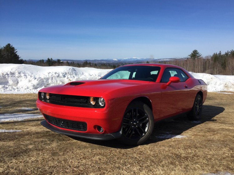 "The Challenger's AWD was plain unflappable." Photo by Tim Plouff. Location: Paris Hill.