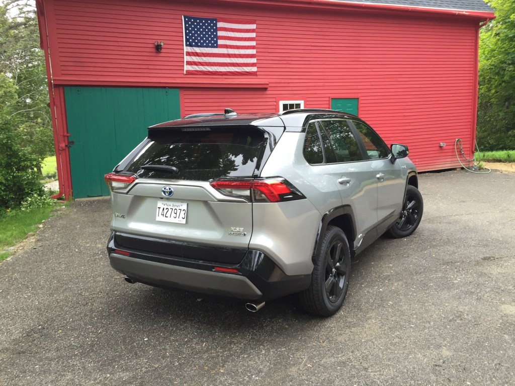 "Two thumbs up to Toyota for the new RAV4 Hybrid." Photo by Tim Plouff.