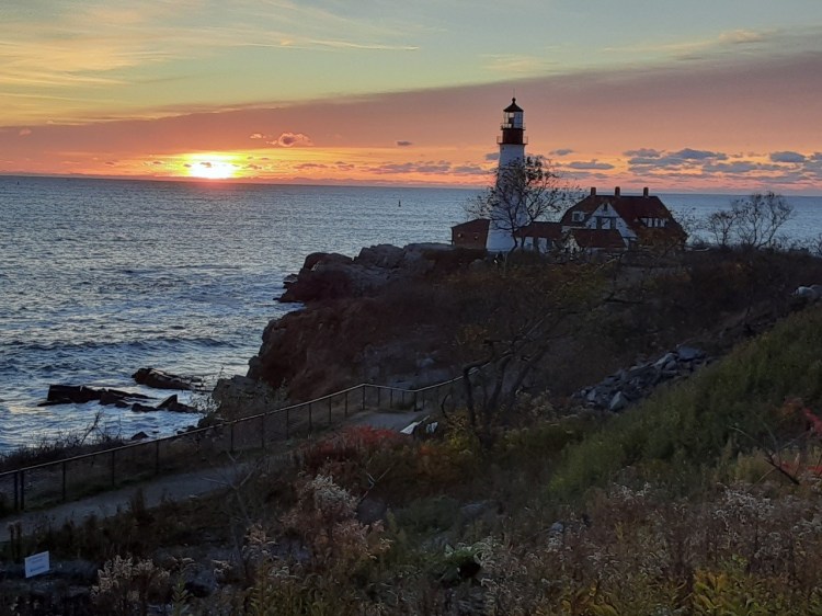 The view from the overlook at Fort Williams in Cape Elizabeth that is slated to get the larger native trees next year. It's hard to believe an improvement is even possible here, but it is: Native trees will provide food and habitat to native pollinators and other animals. 