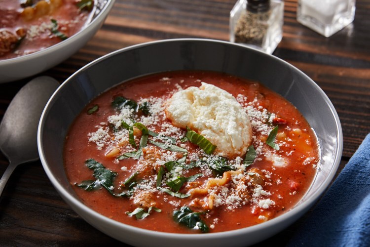 Spinach Lasagna Soup