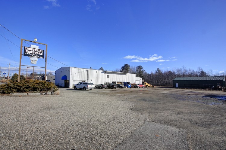 Roadside view of Industrial Hardware at 585 Elm St., Biddeford.