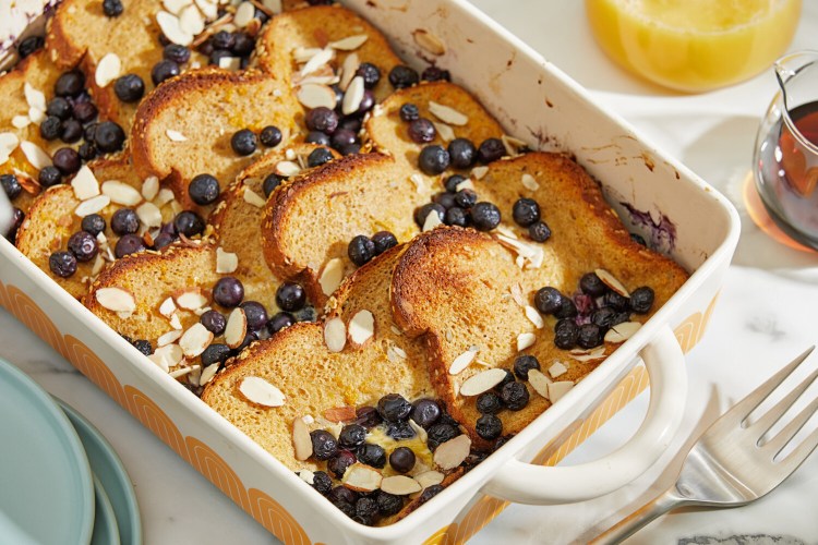 Blueberry Lemon Whole Grain French Toast Bake