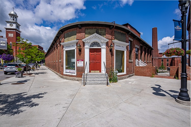 Pepperell Hall is within the historic Pepperell Mill campus, a revived and thriving mix of businesses and apartments in the heart of downtown Biddeford.